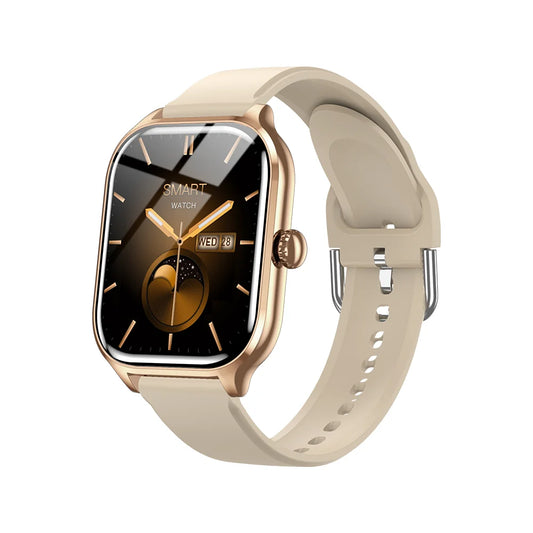 Montre Connectée Intelligente - Edition Sport & Style - Or Kaki | MindTime